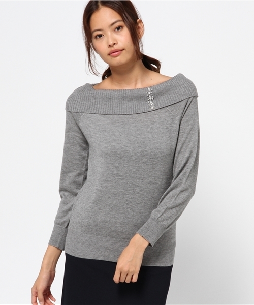 PROPORTION BODY DRESSING(プロポーションボディドレッシング)の「【CanCam11月号掲載】ポイントカラーニット(ニット/セーター・レディース・ブラック/グレー系その他/ピンク/ホワイト系その他・FREE)」の12枚目の写真