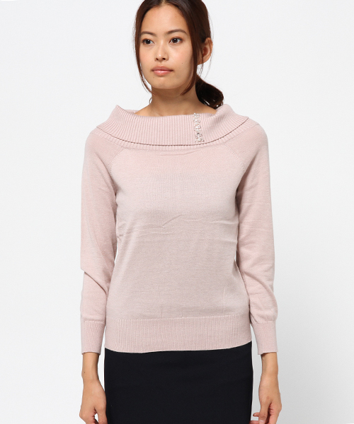 PROPORTION BODY DRESSING(プロポーションボディドレッシング)の「【CanCam11月号掲載】ポイントカラーニット(ニット/セーター・レディース・ブラック/グレー系その他/ピンク/ホワイト系その他・FREE)」の5枚目の写真