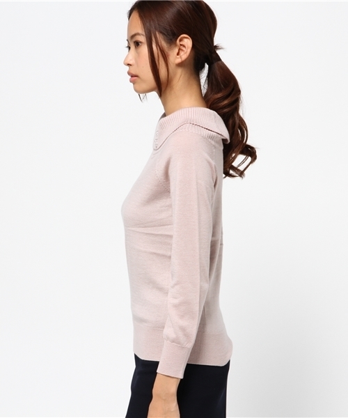 PROPORTION BODY DRESSING(プロポーションボディドレッシング)の「【CanCam11月号掲載】ポイントカラーニット(ニット/セーター・レディース・ブラック/グレー系その他/ピンク/ホワイト系その他・FREE)」の6枚目の写真