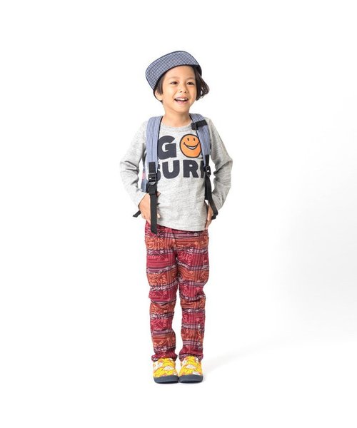 BREEZE（ブリーズ）の「ワークパンツ風スリムフィットパンツ(10分丈)（その他パンツ・キッズ・ネイビー/ダークグリーン/ワインレッド・140/110/130/120/90/80/100/95）」の4枚目の写真