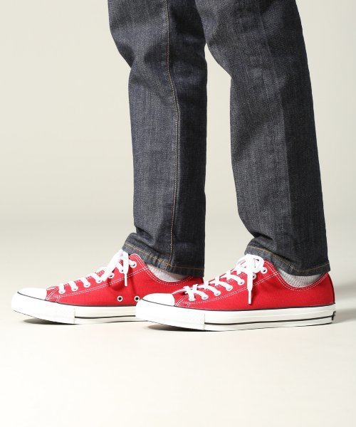 CONVERSE（コンバース）の「◇CONVERSE / コンバース ALLSTAR 100 COLORS OX（スニーカー・メンズ・ブラック/ホワイト/レッド・29cm/28cm/30cm/27.5cm）」の3枚目の写真