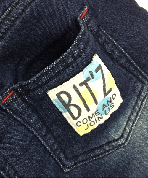 BIT'Z（ビッツ）の「サルエルラフデニムパンツ 6分丈（デニムパンツ・キッズ・ブルー/ネイビー・95/100/120/110/80/90）」の11枚目の写真