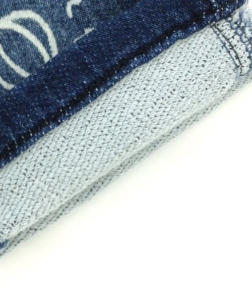 BIT'Z（ビッツ）の「サルエルラフデニムパンツ 6分丈（デニムパンツ・キッズ・ブルー/ネイビー・95/100/120/110/80/90）」の13枚目の写真