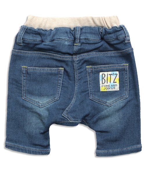 BIT'Z（ビッツ）の「サルエルラフデニムパンツ 6分丈（デニムパンツ・キッズ・ブルー/ネイビー・95/100/120/110/80/90）」の15枚目の写真