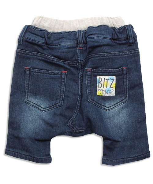 BIT'Z（ビッツ）の「サルエルラフデニムパンツ 6分丈（デニムパンツ・キッズ・ブルー/ネイビー・95/100/120/110/80/90）」の16枚目の写真