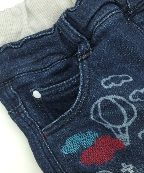 BIT'Z（ビッツ）の「サルエルラフデニムパンツ 6分丈（デニムパンツ・キッズ・ブルー/ネイビー・95/100/120/110/80/90）」の6枚目の写真