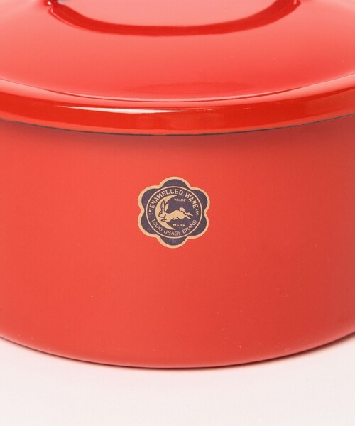 BEAMS JAPAN（ビームス　ジャパン）の「月兎印 / 琺瑯 キャセロール 19cm（鍋/フライパン・メンズ・ブラウン/レッド/オフホワイト/ブラック/ホワイト・ONE SIZE）」の22枚目の写真