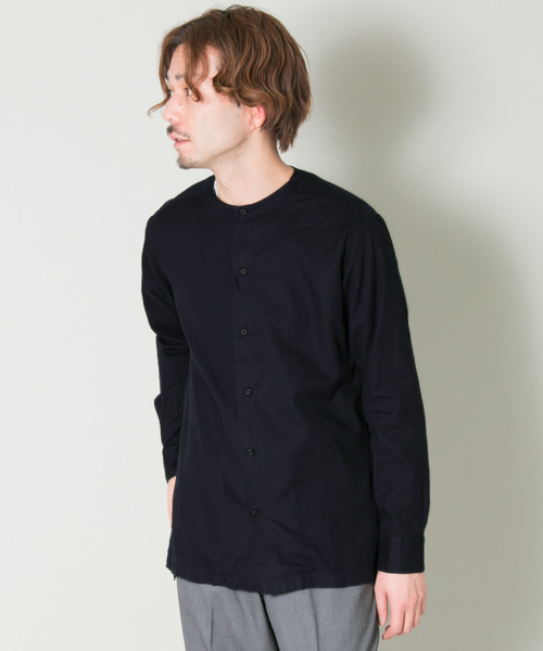 URBAN RESEARCH（アーバンリサーチ）の「UR スーピマカルゼノーカラーシャツ（シャツ/ブラウス・メンズ・ブルー系その他/カーキ・MEDIUM/LARGE）」の2枚目の写真
