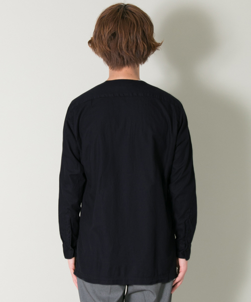 URBAN RESEARCH（アーバンリサーチ）の「UR スーピマカルゼノーカラーシャツ（シャツ/ブラウス・メンズ・ブルー系その他/カーキ・MEDIUM/LARGE）」の5枚目の写真