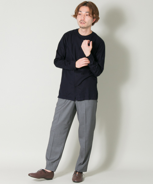URBAN RESEARCH（アーバンリサーチ）の「UR スーピマカルゼノーカラーシャツ（シャツ/ブラウス・メンズ・ブルー系その他/カーキ・MEDIUM/LARGE）」の7枚目の写真