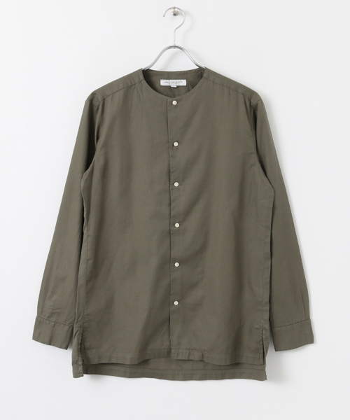 URBAN RESEARCH（アーバンリサーチ）の「UR スーピマカルゼノーカラーシャツ（シャツ/ブラウス・メンズ・ブルー系その他/カーキ・MEDIUM/LARGE）」の8枚目の写真