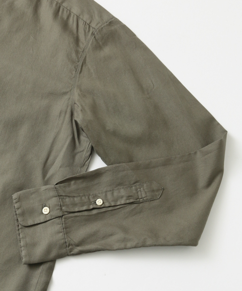 URBAN RESEARCH（アーバンリサーチ）の「UR スーピマカルゼノーカラーシャツ（シャツ/ブラウス・メンズ・ブルー系その他/カーキ・MEDIUM/LARGE）」の11枚目の写真