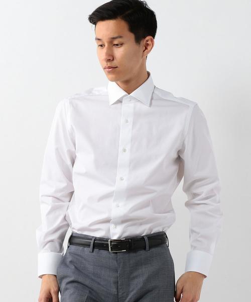 UNITED ARROWS（ユナイテッドアローズ）の「UDET ポプリンセミワイド シャツ（シャツ/ブラウス・メンズ・ホワイト・41cm/38cm/42cm/39cm/37cm/40cm/36cm/43cm）」の2枚目の写真