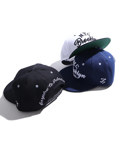 WEGO（ウィゴー）の「WEGO/BROOKLYNベースボールキャップ（キャップ・メンズ・ホワイト/ブラック/ネイビー・FREE）」の14枚目の写真