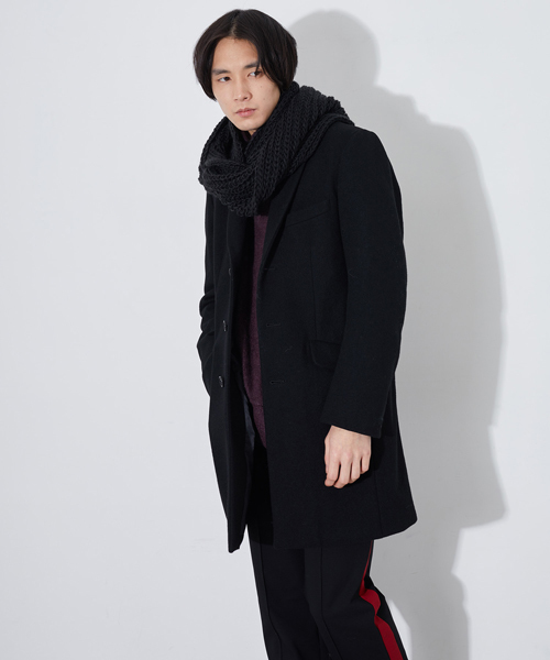 TOOLS PHILOSOPHY（ツールズフィロソフィー）の「【TOOLS PHILOSOPHY】ソリッドスヌード（ネックウォーマー/スヌード・メンズ・ブラック/ベージュ/ネイビー/グレー/レッド・FREE）」の12枚目の写真