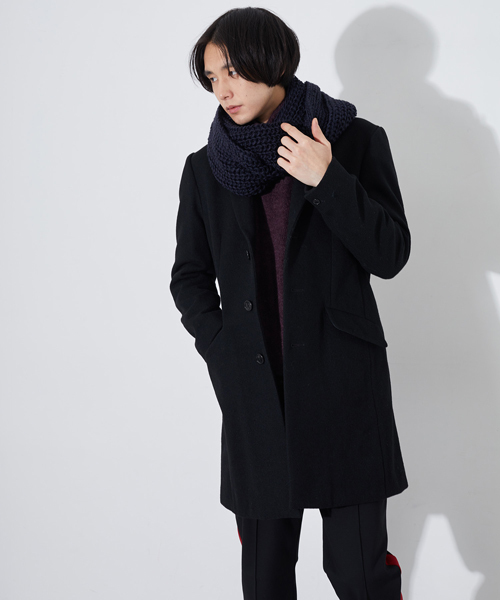 TOOLS PHILOSOPHY（ツールズフィロソフィー）の「【TOOLS PHILOSOPHY】ソリッドスヌード（ネックウォーマー/スヌード・メンズ・ブラック/ベージュ/ネイビー/グレー/レッド・FREE）」の11枚目の写真