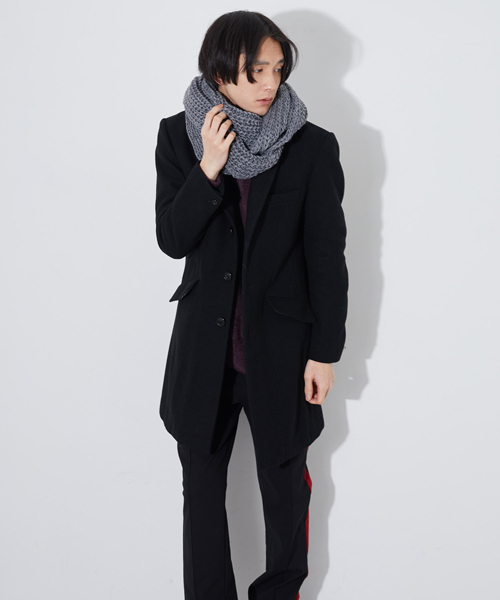 TOOLS PHILOSOPHY（ツールズフィロソフィー）の「【TOOLS PHILOSOPHY】ソリッドスヌード（ネックウォーマー/スヌード・メンズ・ブラック/ベージュ/ネイビー/グレー/レッド・FREE）」の10枚目の写真