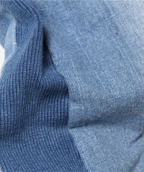 VIBGYOR（ヴィブジョー）の「サイドライン デニムジョガーパンツ  (RM)（デニムパンツ・メンズ・ブラック/ネイビー/サックスブルー/ホワイト・MEDIUM/LARGE/X-LARGE）」の11枚目の写真