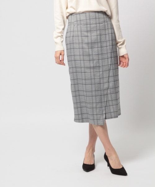 BLISS POINT（ブリスポイント）の「ストレッチアシメタイトスカート / 780687（スカート・レディース・その他2/その他1/ブラック/ライトグレー・LARGE/MEDIUM）」の21枚目の写真