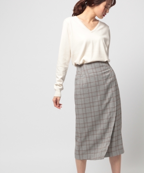 BLISS POINT（ブリスポイント）の「ストレッチアシメタイトスカート / 780687（スカート・レディース・その他2/その他1/ブラック/ライトグレー・LARGE/MEDIUM）」の10枚目の写真