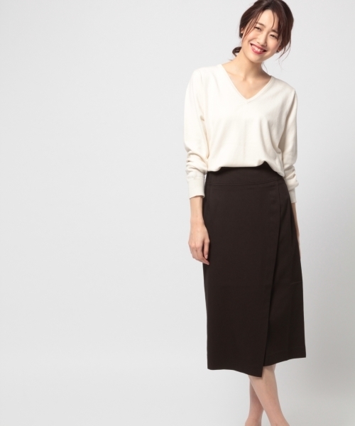 BLISS POINT（ブリスポイント）の「ストレッチアシメタイトスカート / 780687（スカート・レディース・その他2/その他1/ブラック/ライトグレー・LARGE/MEDIUM）」の18枚目の写真