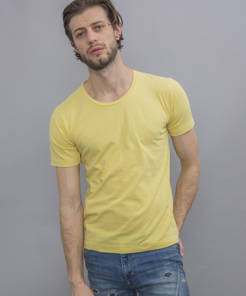 NUMBER (N)INE(ナンバーナイン)の「【NUMBER (N)INE】別注プレミアムコットンUネックTシャツ(Tシャツ/カットソー・メンズ・ホワイト/ブラック/ネイビー/トップグレー/ライトイエロー・1/2/3)」の5枚目の写真