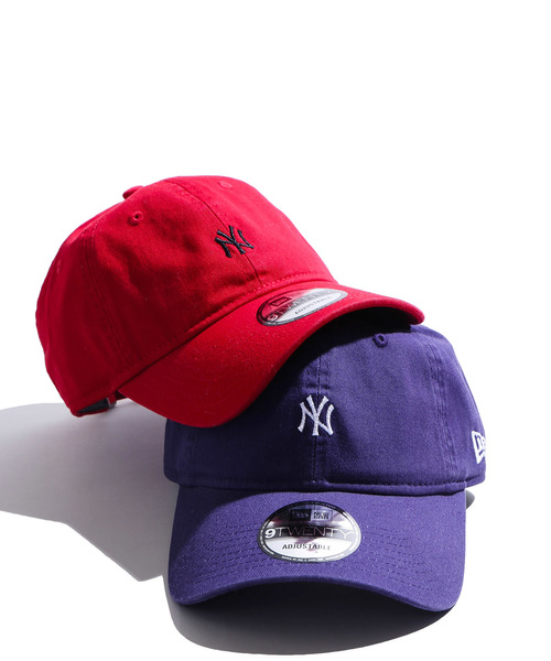 NEW ERA（ニューエラ）の「∴WEGO/NEW ERA別注ミニロゴ9TWENTYキャップ（キャップ・メンズ・ブラック/ホワイト/ダークインディゴブルー/ベージュ/ネイビー/レッド/パープル・FREE）」の10枚目の写真