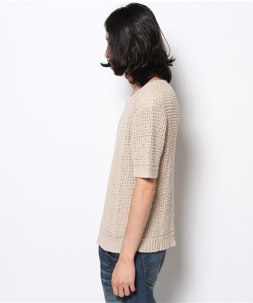 BEAMS(ビームス)の「○KINO S/SニットP/O(ニット/セーター・メンズ・ナチュラル・SMALL/MEDIUM/LARGE)」の3枚目の写真
