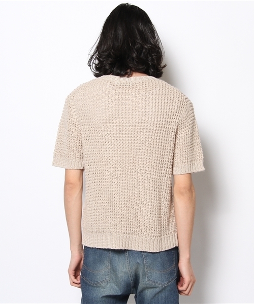 BEAMS(ビームス)の「○KINO S/SニットP/O(ニット/セーター・メンズ・ナチュラル・SMALL/MEDIUM/LARGE)」の4枚目の写真
