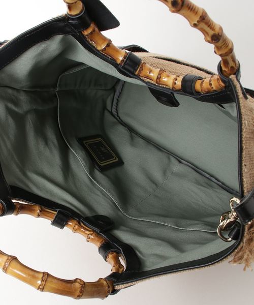 story.（ストーリー）の「【story.(ストーリー)】バンブーリネントート（ハンドバッグ・レディース・ベージュ・FREE）」の2枚目の写真