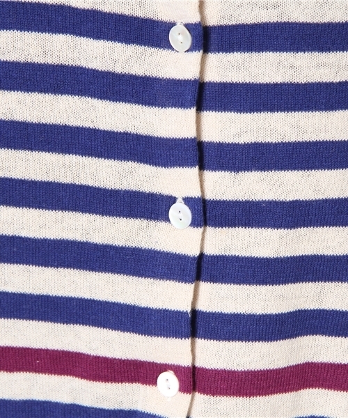 mystic（ミスティック）の「【mystic】 3ハイショクボーダーCD（カーディガン/ボレロ・レディース・ベージュ/オフホワイト/キャメル/ベージュ系その他・ﾌﾘ-）」の9枚目の写真