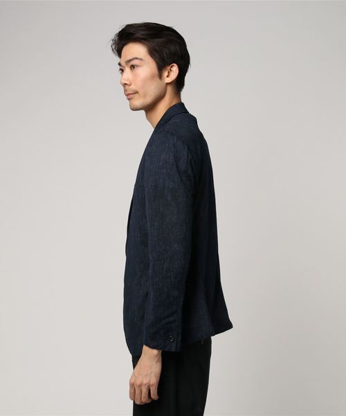 MEN'S BIGI（メンズビギ）の「ストレッチ 高機能ジャケット / EVARET （同素材パンツあり セットアップ 可能）（テーラードジャケット・メンズ・ネイビー・LL/S/M/L）」の2枚目の写真