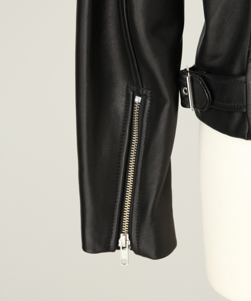 LOWRYS FARM(ローリーズファーム)の「ラムレザーライダース 809264(ライダースジャケット・レディース・ブラック・MEDIUM/LARGE)」の10枚目の写真