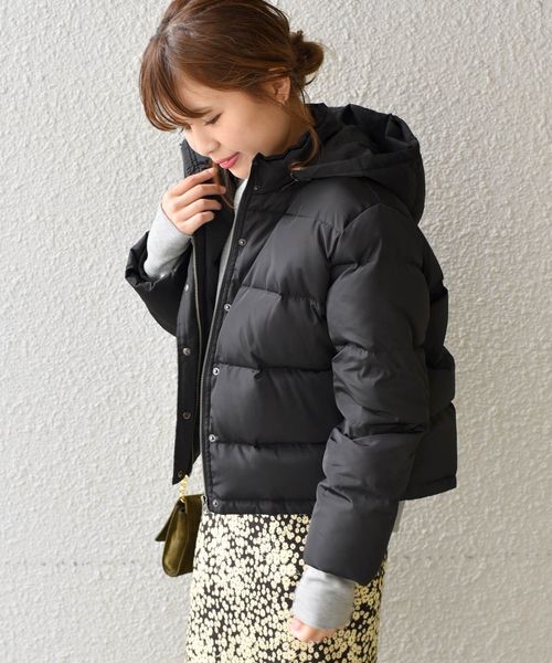 Khaju(カージュ)の「Khaju:カラーダウンコート◇(ダウンジャケット/コート・レディース・ブラック/パープル/オレンジ・36/38)」の7枚目の写真