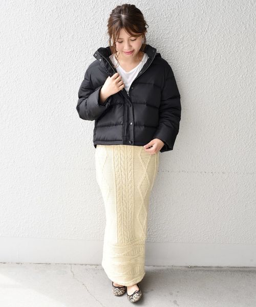 Khaju（カージュ）の「Khaju:ストレッチロングダウン□（ダウン