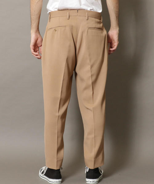 BEAUTY&YOUTH UNITED ARROWS（ビューティーアンドユースユナイテッドアローズ）の「BY トリコチン 1P ルーズパンツ о（スラックス・メンズ・ベージュ/ブラック・MEDIUM/SMALL/LARGE/X-LARGE）」の5枚目の写真