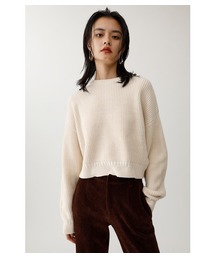 MOUSSY | L/S RIB KNIT(ニット/セーター)