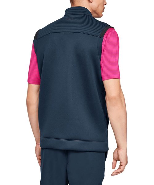 UNDER ARMOUR（アンダーアーマー）の「UAストームデイトナベスト(ゴルフ/ベスト/MEN)[1317343]（ベスト・メンズ・ダークインディゴブルー/ホワイト×ブラック/ブラック・XL/XXL/LG/SM/MD）」の11枚目の写真