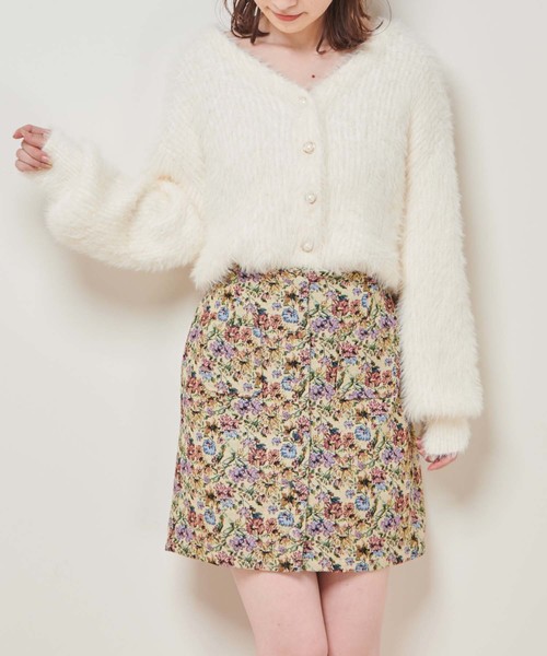 one after another NICE CLAUP(ワンアフターアナザーナイスクラップ)の「【WEB STORE限定】フェザーカーディガン(カーディガン/ボレロ・レディース・オフホワイト/サックスブルー/モカ/ピンク系その他・FREE)」の20枚目の写真