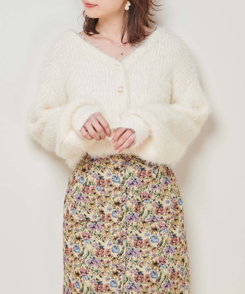 one after another NICE CLAUP(ワンアフターアナザーナイスクラップ)の「【WEB STORE限定】フェザーカーディガン(カーディガン/ボレロ・レディース・オフホワイト/サックスブルー/モカ/ピンク系その他・FREE)」の19枚目の写真