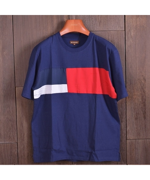 ARCHIVER(アーカイバ)の「【Bl】切替ビッグT(Tシャツ/カットソー・レディース・ホワイト/ブラック/ネイビー/グレー・MEDIUM/LARGE)」の5枚目の写真