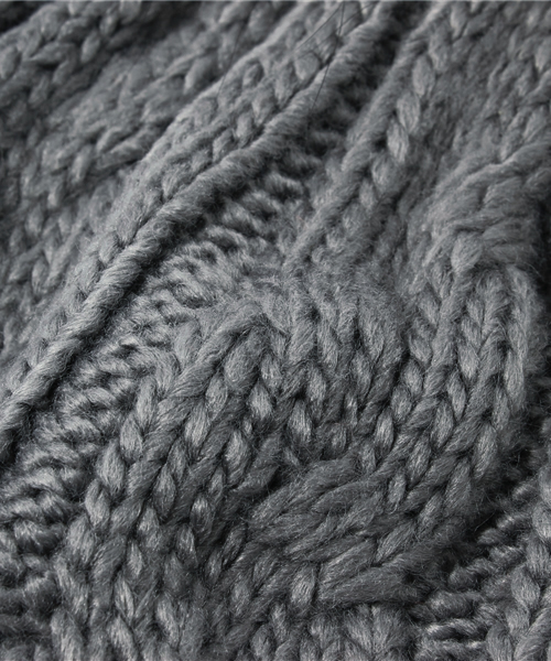 Ray BEAMS（レイビームス）の「□Ray BEAMS / ラクーンボンボンワッチ（ニットキャップ/ビーニー・レディース・ホワイト/グレー/ブラック・ONE SIZE）」の8枚目の写真