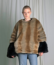 my beautiful landlet�i�}�C�r���[�e�B�t�������h���b�g�j�́u�ymy beautiful landlet�z fake fur pullover�i���̑��g�b�v�X�j�v