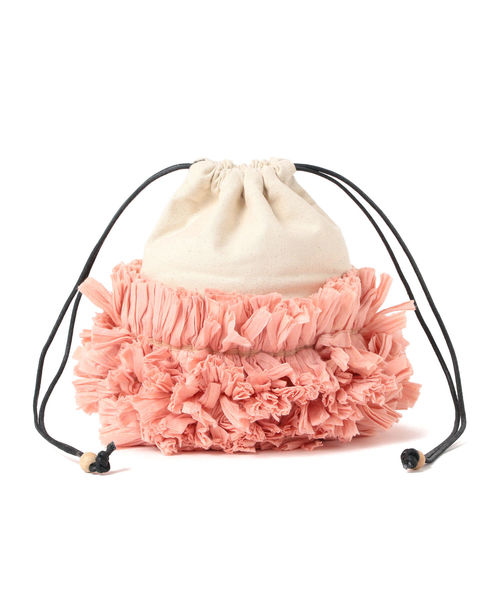 Ray BEAMS（レイビームス）の「Lilas Campbell / キャンバス フラワー バッグ（ショルダーバッグ・レディース・ピンク/イエロー・ONE SIZE）」の9枚目の写真