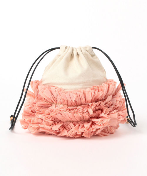 Ray BEAMS（レイビームス）の「Lilas Campbell / キャンバス フラワー バッグ（ショルダーバッグ・レディース・ピンク/イエロー・ONE SIZE）」の13枚目の写真