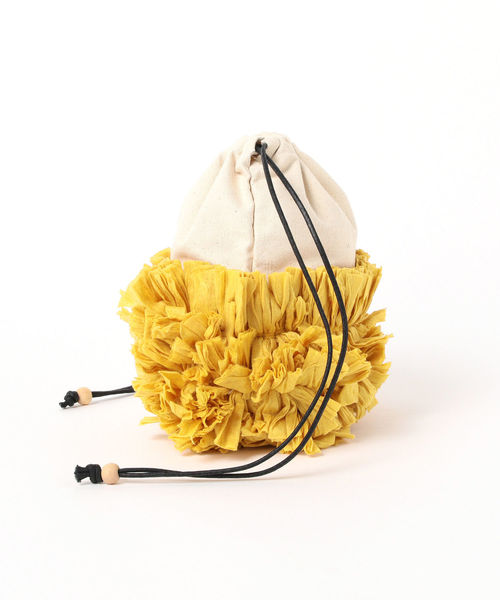 Ray BEAMS（レイビームス）の「Lilas Campbell / キャンバス フラワー バッグ（ショルダーバッグ・レディース・ピンク/イエロー・ONE SIZE）」の8枚目の写真