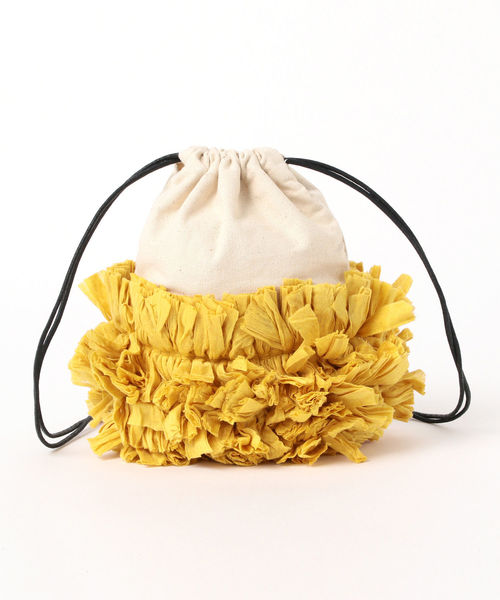 Ray BEAMS（レイビームス）の「Lilas Campbell / キャンバス フラワー バッグ（ショルダーバッグ・レディース・ピンク/イエロー・ONE SIZE）」の14枚目の写真