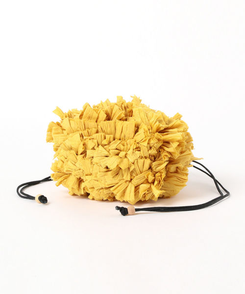 Ray BEAMS（レイビームス）の「Lilas Campbell / キャンバス フラワー バッグ（ショルダーバッグ・レディース・ピンク/イエロー・ONE SIZE）」の10枚目の写真