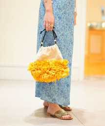 Ray BEAMS | Lilas Campbell / キャンバス フラワー バッグ(ショルダーバッグ)