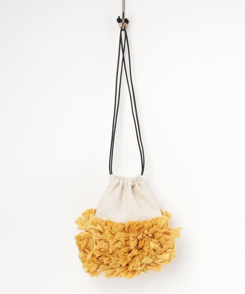 Ray BEAMS（レイビームス）の「Lilas Campbell / キャンバス フラワー バッグ（ショルダーバッグ・レディース・ピンク/イエロー・ONE SIZE）」の17枚目の写真